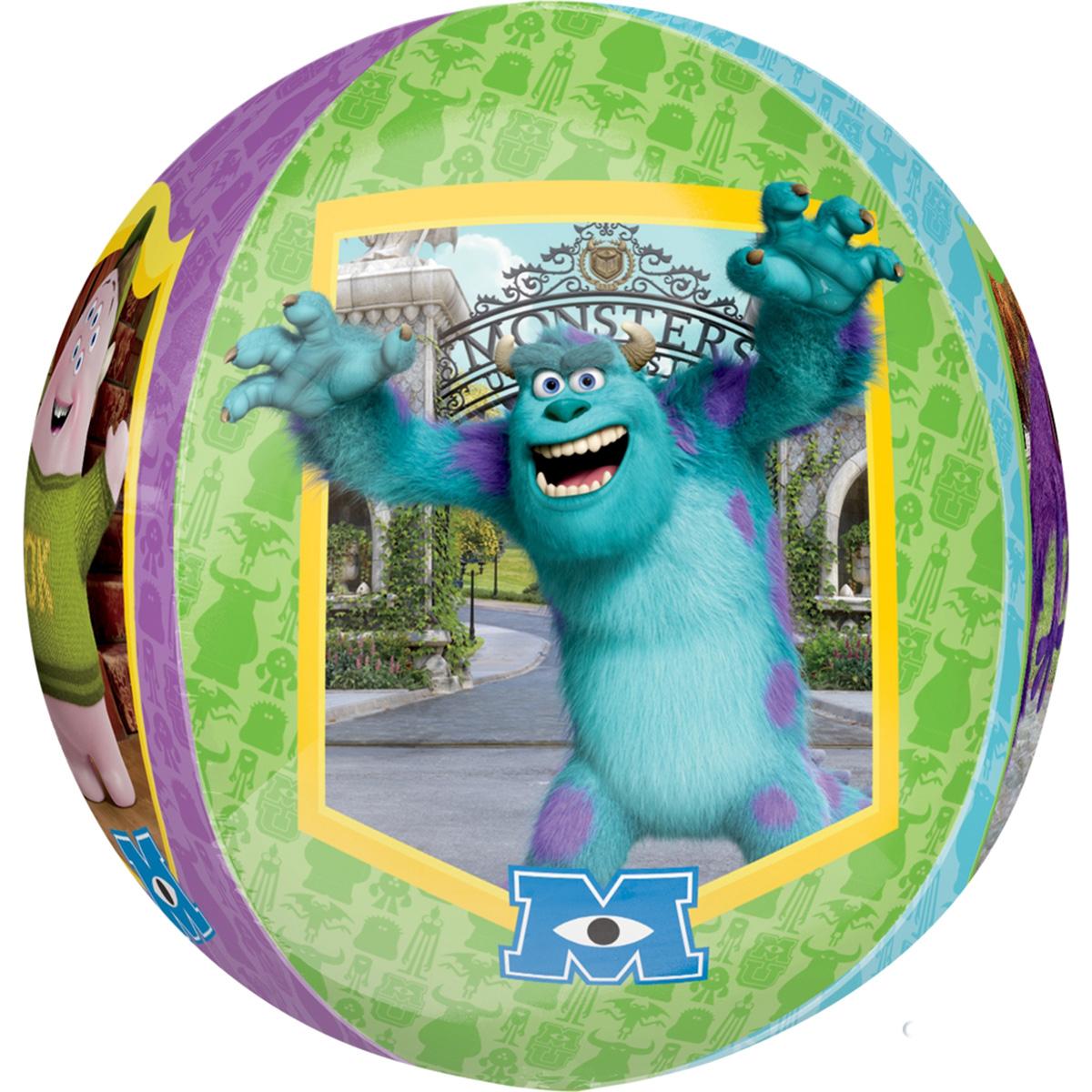 Monsters University Orbz Balloon 38x40cm Balloons & Streamers - Party Centre