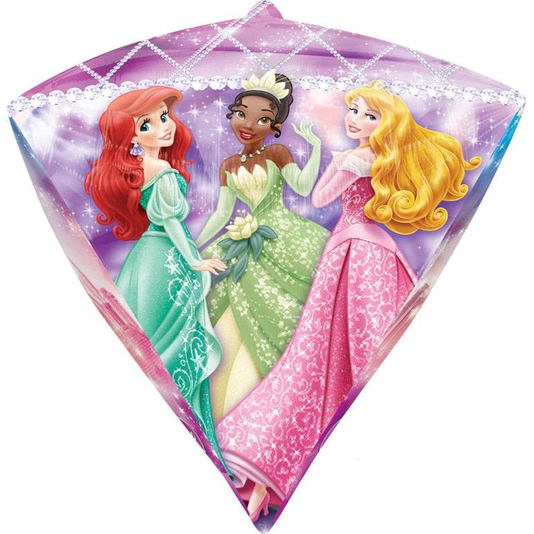 Disney Princess Diamondz Foil Balloon 15x17in Balloons & Streamers - Party Centre