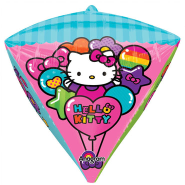 Hello Kitty UltraShape Diamondz Foil Balloon 15in Balloons & Streamers - Party Centre