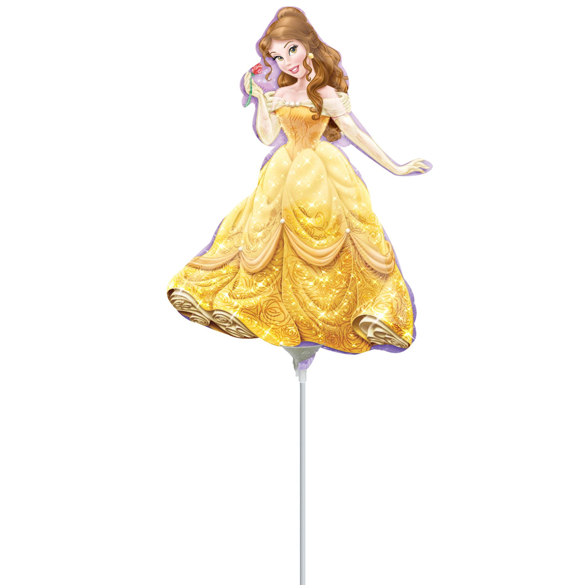 Princess Belle Mini Shape Balloons & Streamers - Party Centre