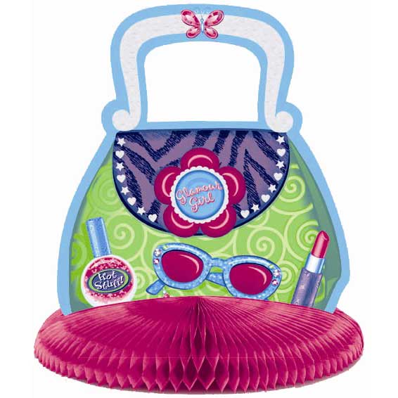 Glamour Girl Prismatic Honeycomb Centerpiece Decorations - Party Centre