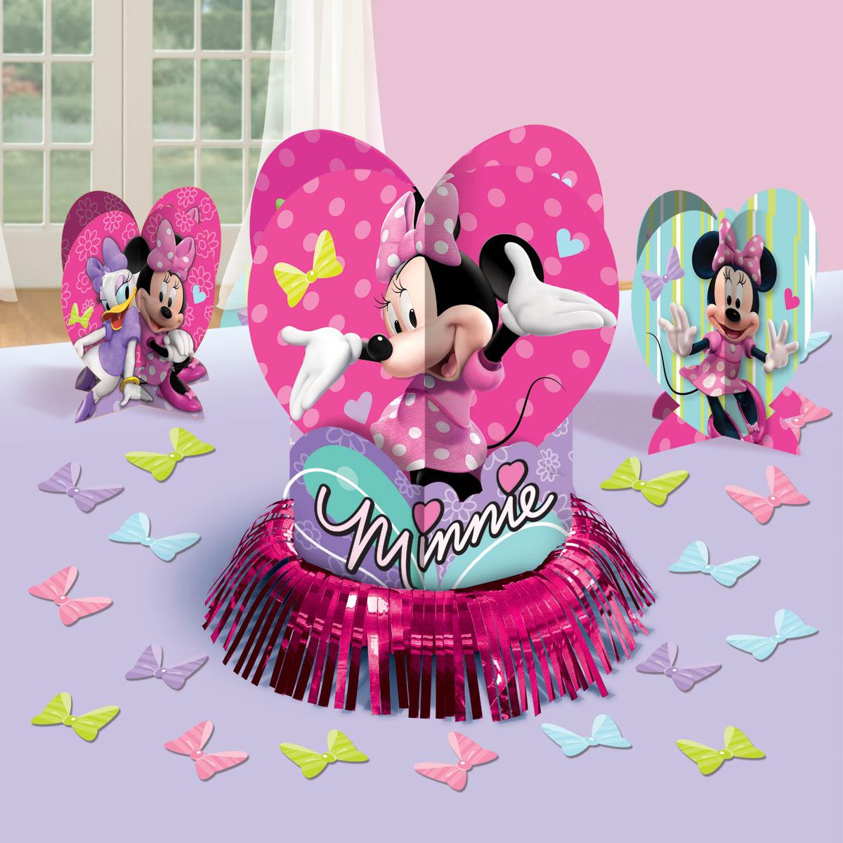 Minnie Mouse Table Decorating Kit Decorations - Party Centre