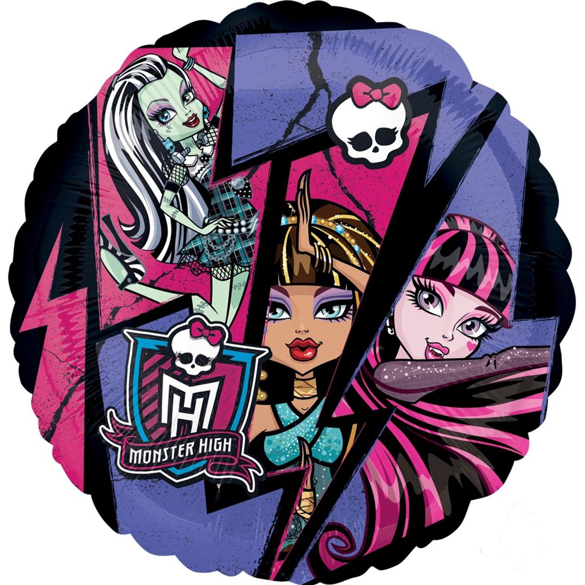 Monster High Group Foil Balloon 18in Balloons & Streamers - Party Centre