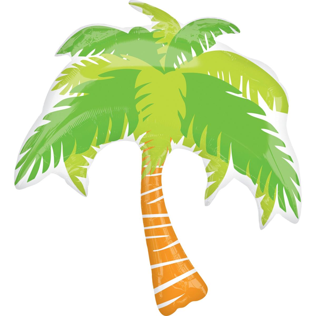 Summer Scene Palm Tree SuperShape Balloon 29 x 33 in Balloons & Streamers - Party Centre
