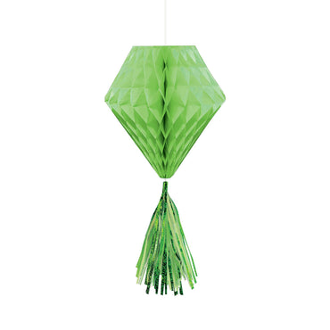 Kiwi Mini Honeycomb With Foil Tassels 3pcs Decorations - Party Centre