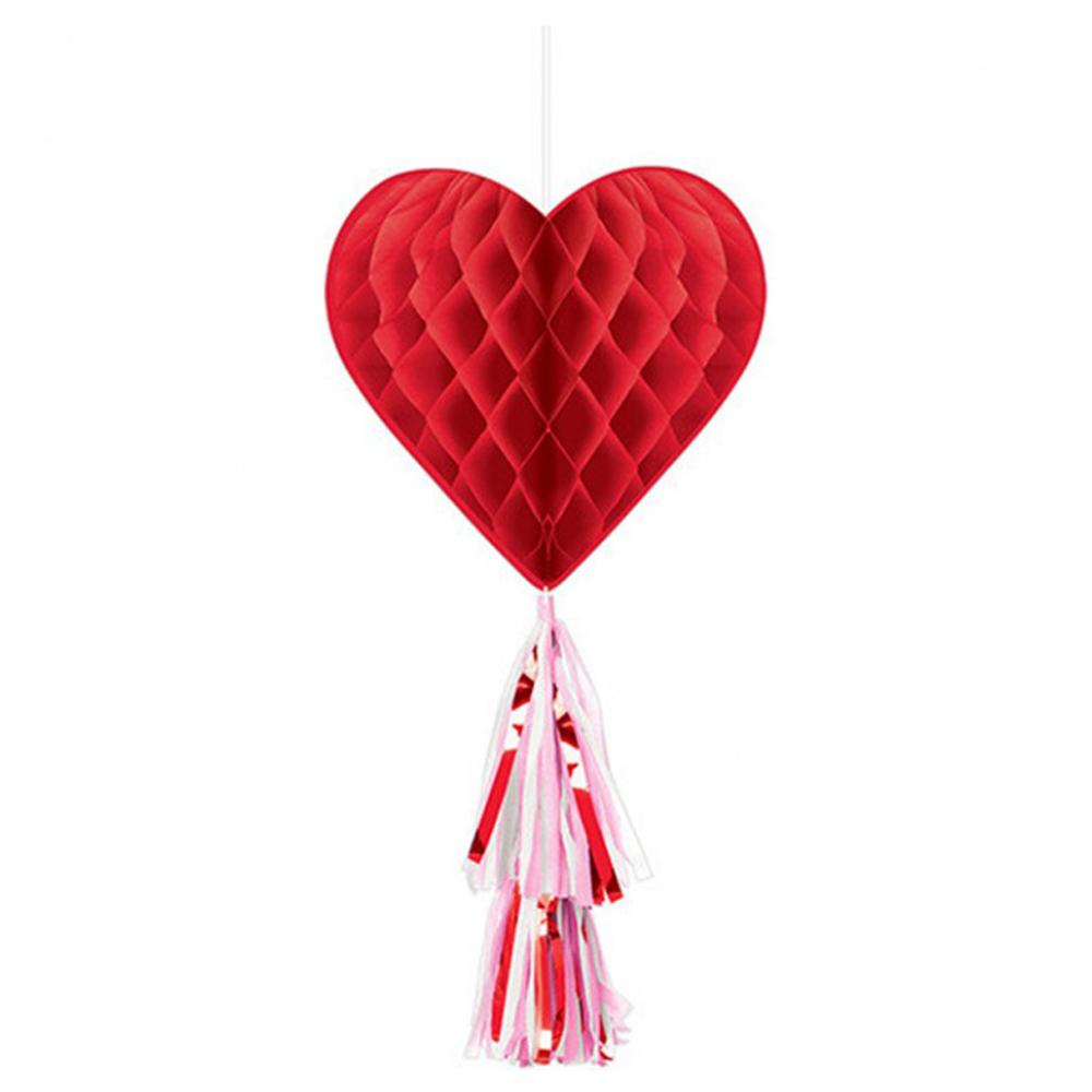 Valentines Day With Tail Honeycomb 22in Decorations - Party Centre