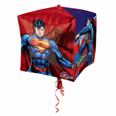 Superman Comics Cubez Foil Balloon Balloons & Streamers - Party Centre