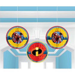 Incredibles 2 Honeycomb Decoration 3pcs