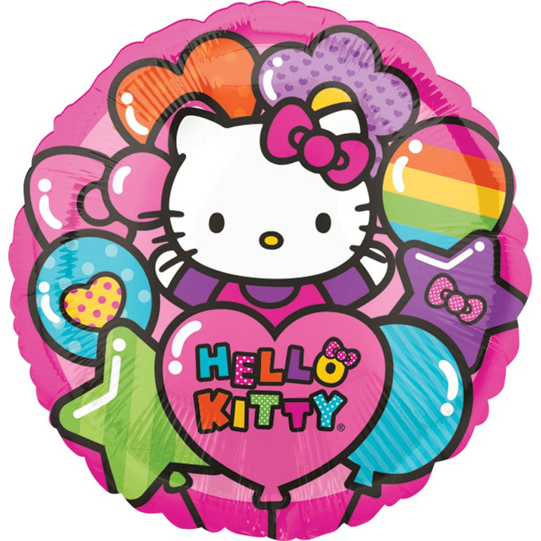 Hello Kitty Rainbow Foil Balloon 18in Balloons & Streamers - Party Centre