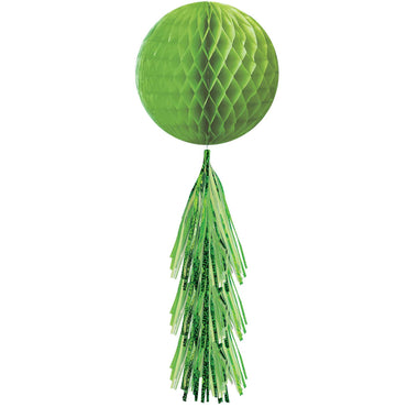 Kiwi Honeycomb Ball With Foil Tail Decorations - Party Centre