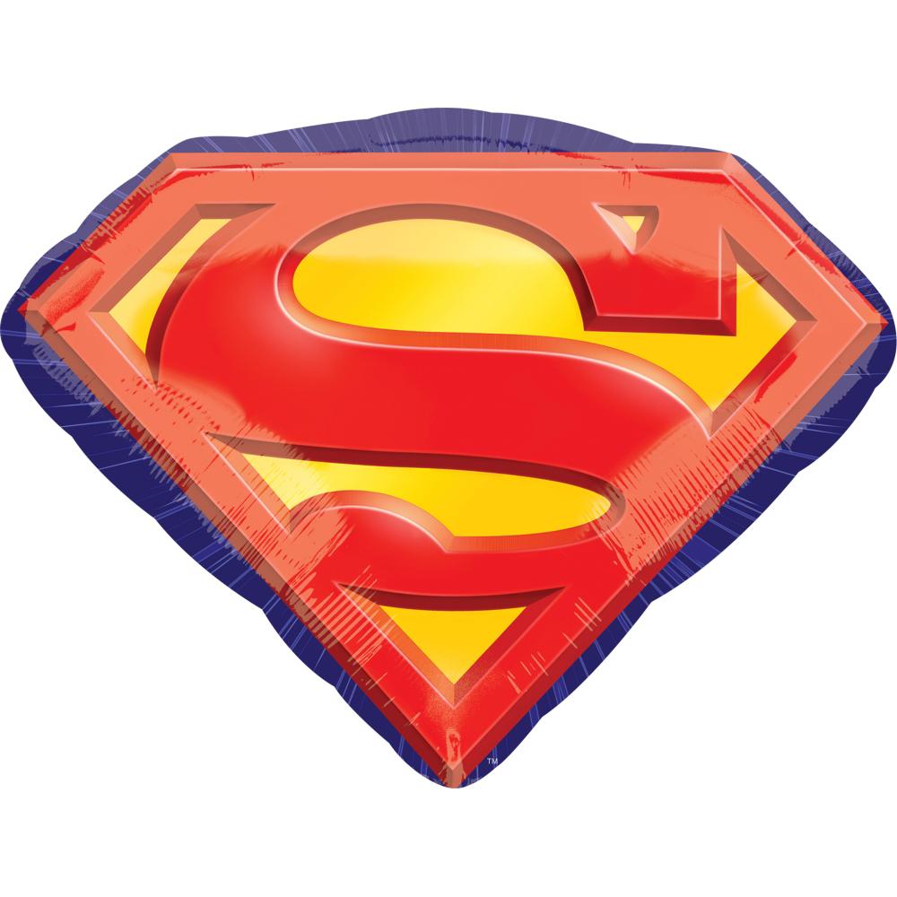 Superman Emblem SuperShape Balloon 26 x 20 in Balloons & Streamers - Party Centre