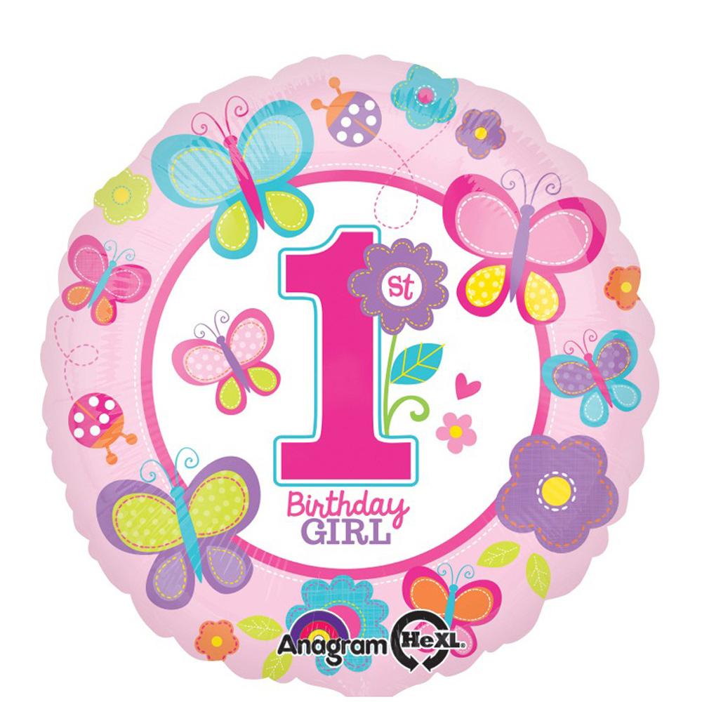 Sweet Birthday Girl Foil Balloon 18in Balloons & Streamers - Party Centre