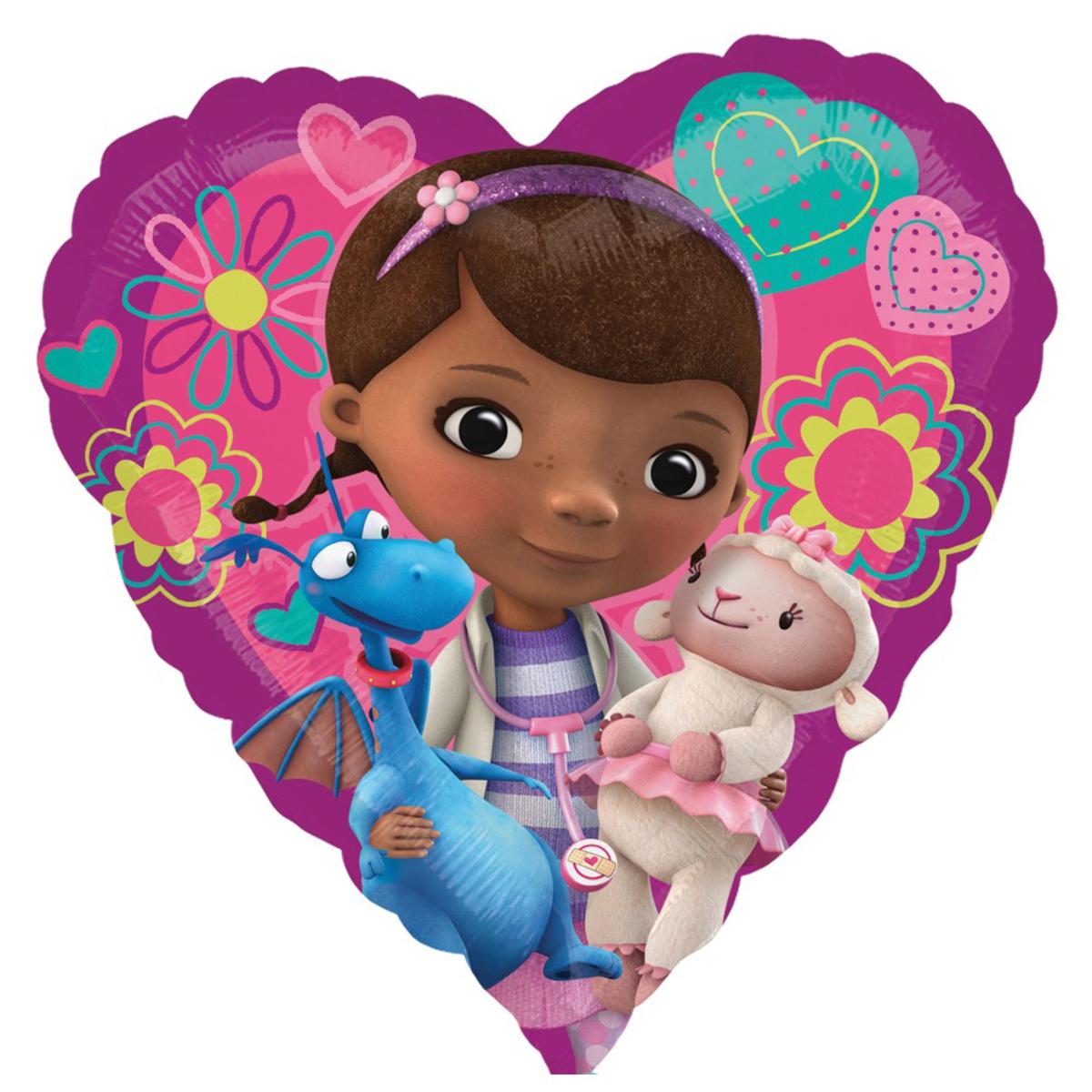 Doc McStuffins Love Foil Balloon 18in Balloons & Streamers - Party Centre