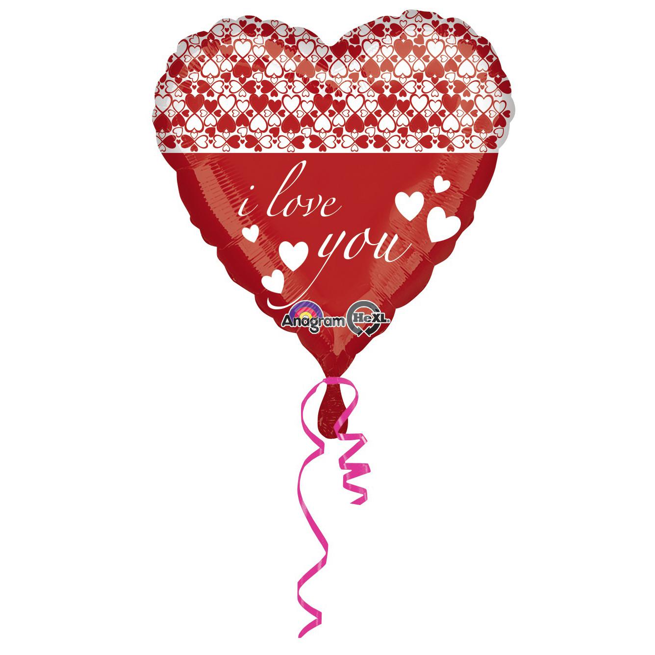 Infinity Hearts Foil Balloon 18in Balloons & Streamers - Party Centre