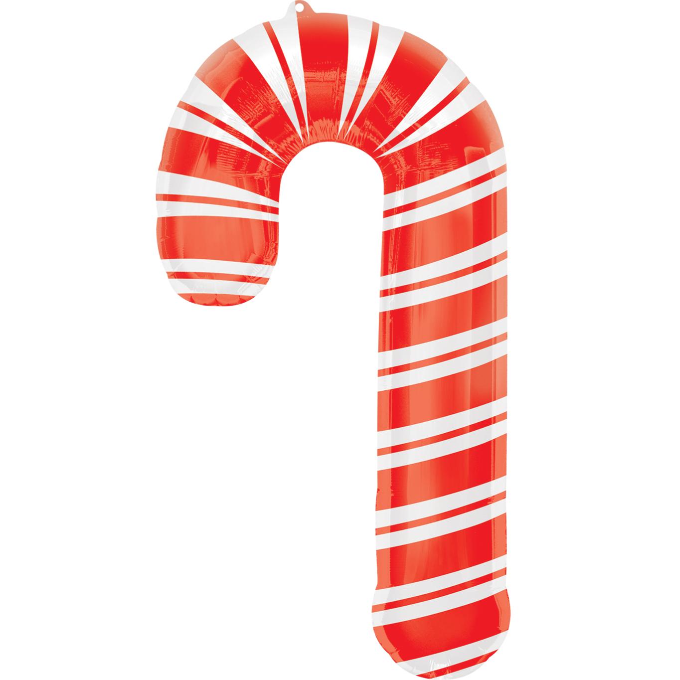 Holiday Candy Cane SuperShape Foil Balloon 28x35in Balloons & Streamers - Party Centre