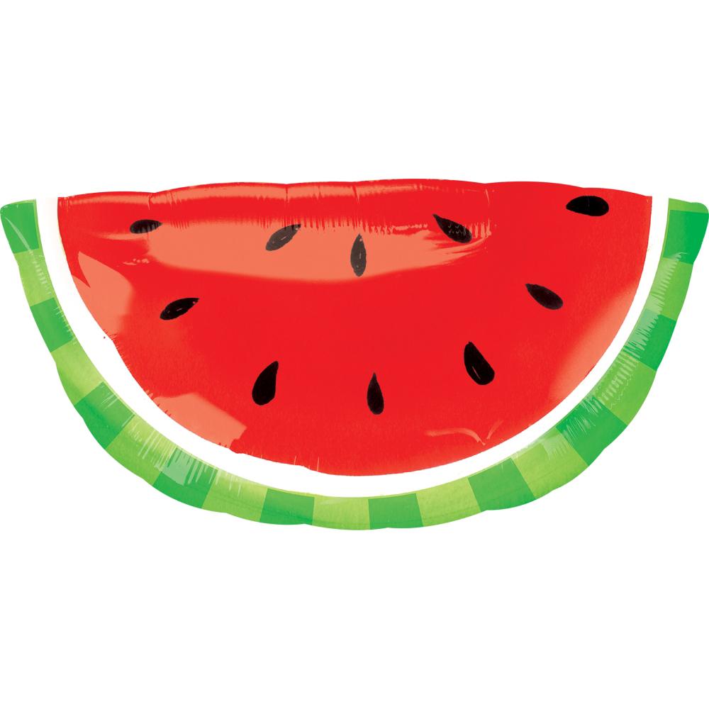 Watermelon SuperShape Foil Balloon 32 x 16 in Balloons & Streamers - Party Centre