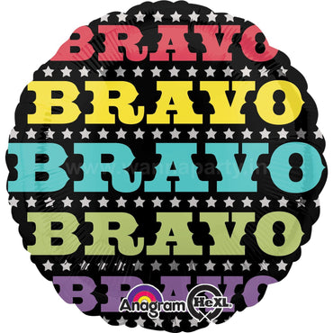Bravo, Bravo Foil Balloon 18in Balloons & Streamers - Party Centre