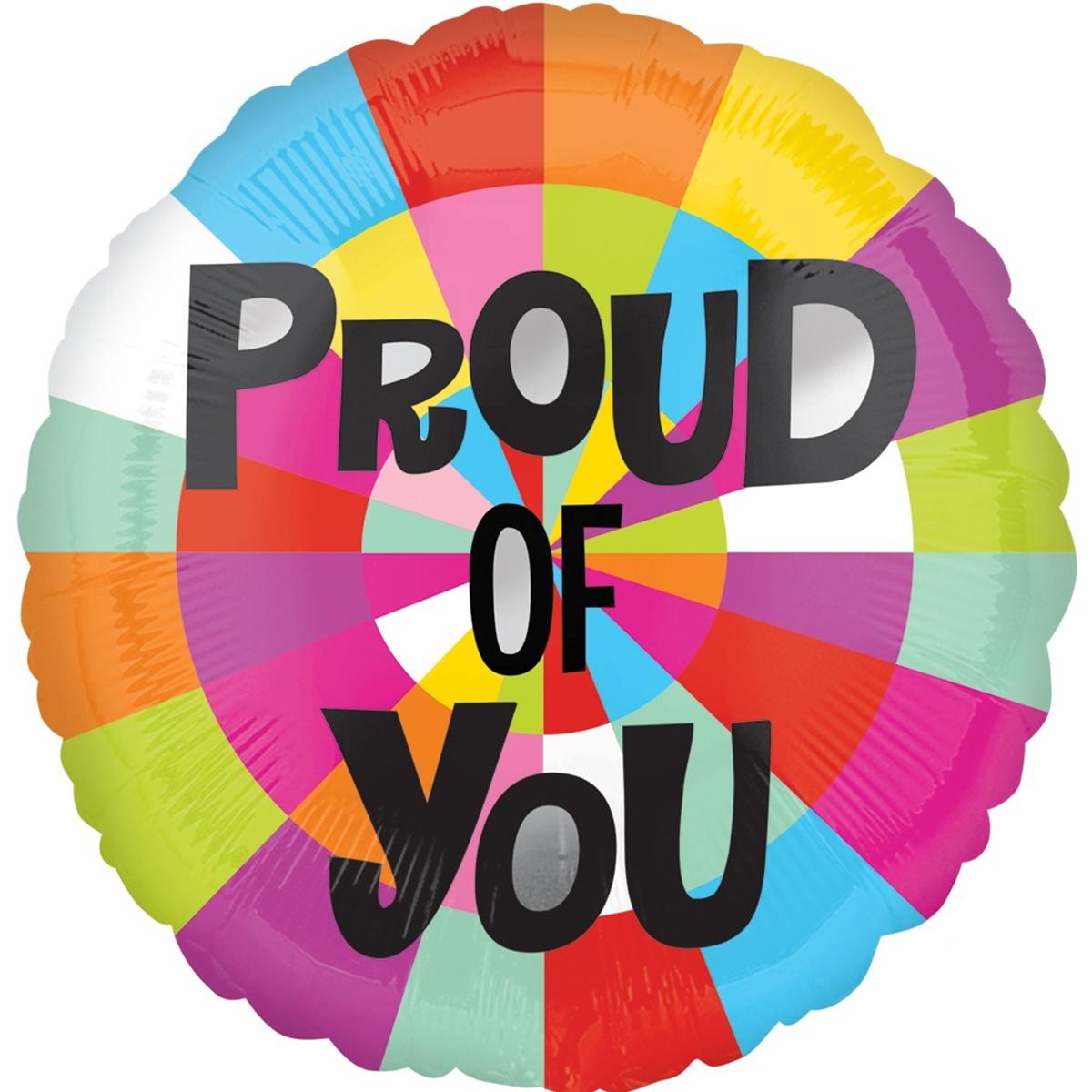 Proud of You Foil Balloon 18in Balloons & Streamers - Party Centre