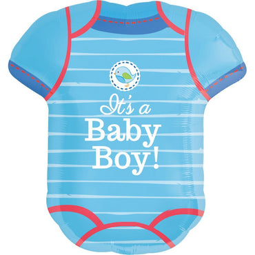 Shower With Love Boy SuperShape Foil Balloon 22 x 24in Balloons & Streamers - Party Centre