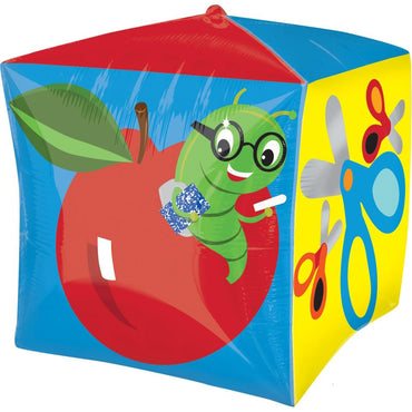 School Days UltraShape Cubez 15in Balloons & Streamers - Party Centre