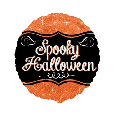 Sparkle Spooky Halloween Foil Balloon 18in Balloons & Streamers - Party Centre