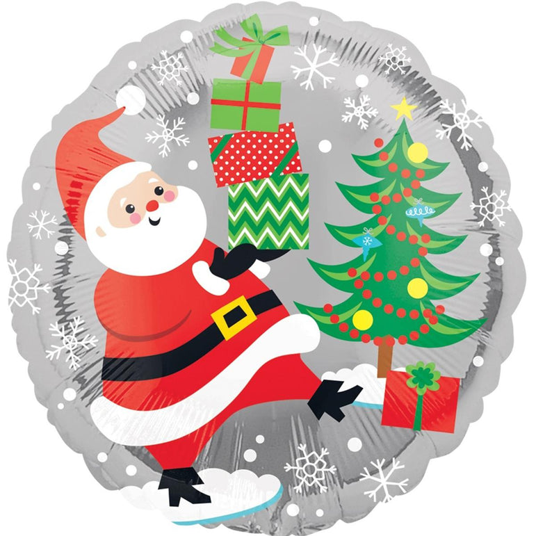 Santa Snowman & Penguins Foil Balloon 18in Balloons & Streamers - Party Centre