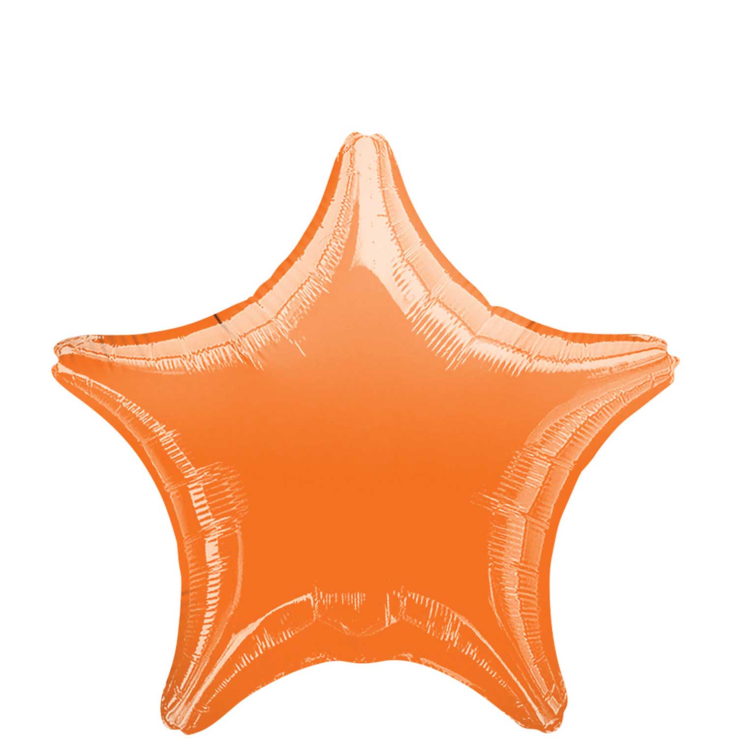Metallic Orange Star Foil Balloon 19in Balloons & Streamers - Party Centre