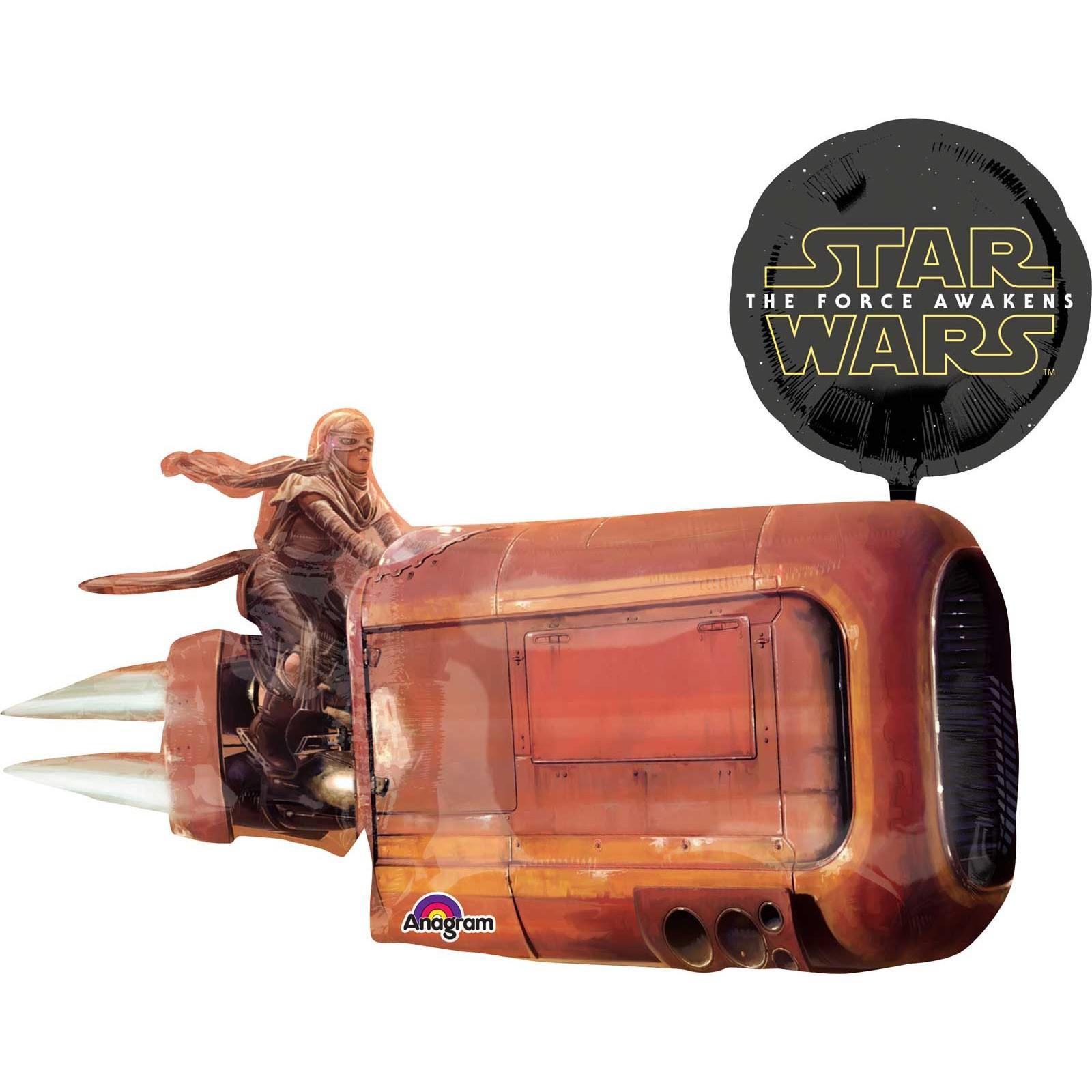 Star Wars The Force Awakens Rey's Speeder Balloon 35x29in Balloons & Streamers - Party Centre