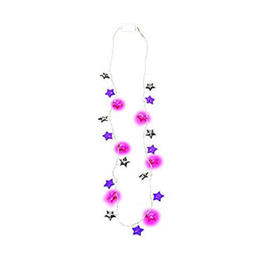 Bachelorette Star Light Up Necklace Costumes & Apparel - Party Centre