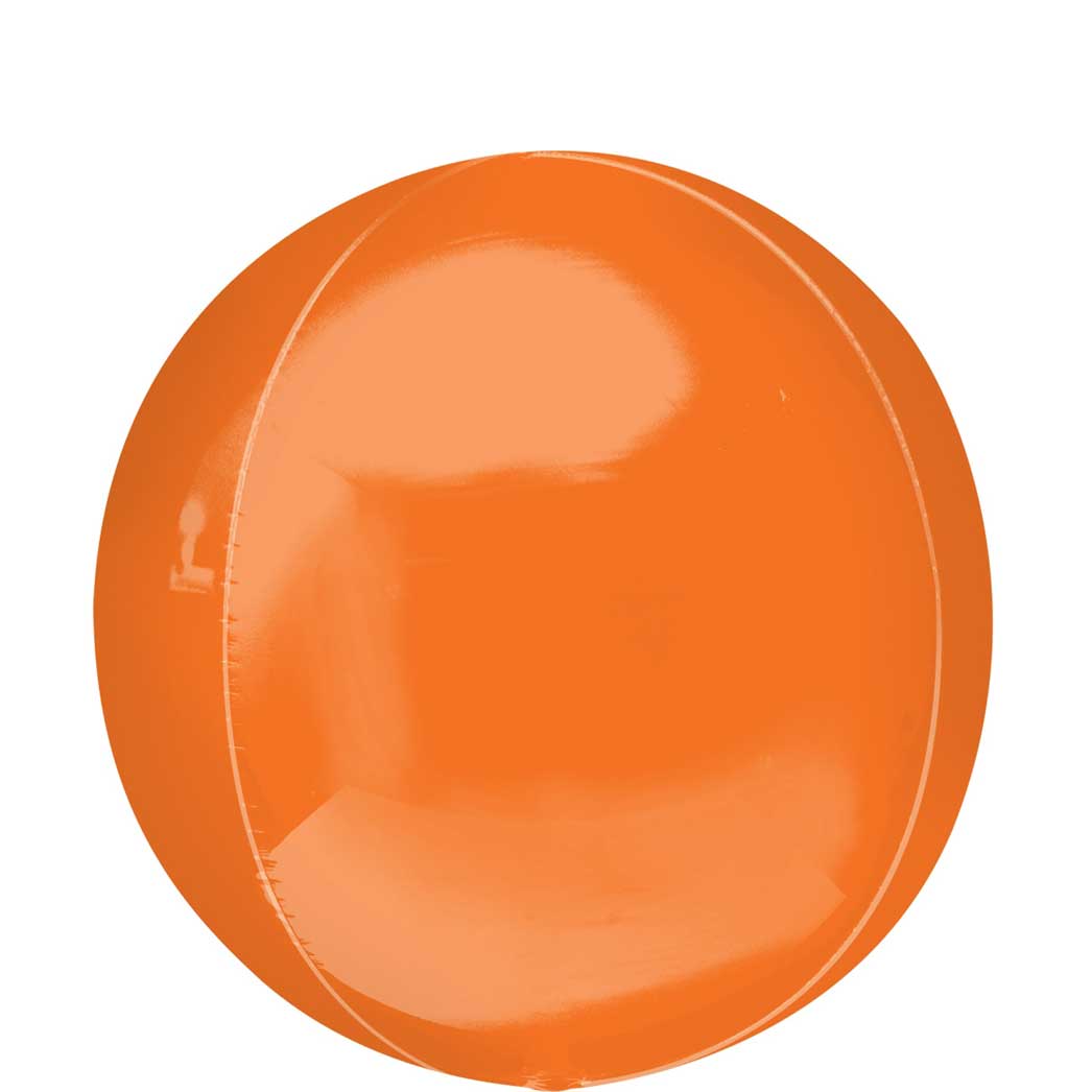 Orange Orbz Balloon 38x40cm Balloons & Streamers - Party Centre