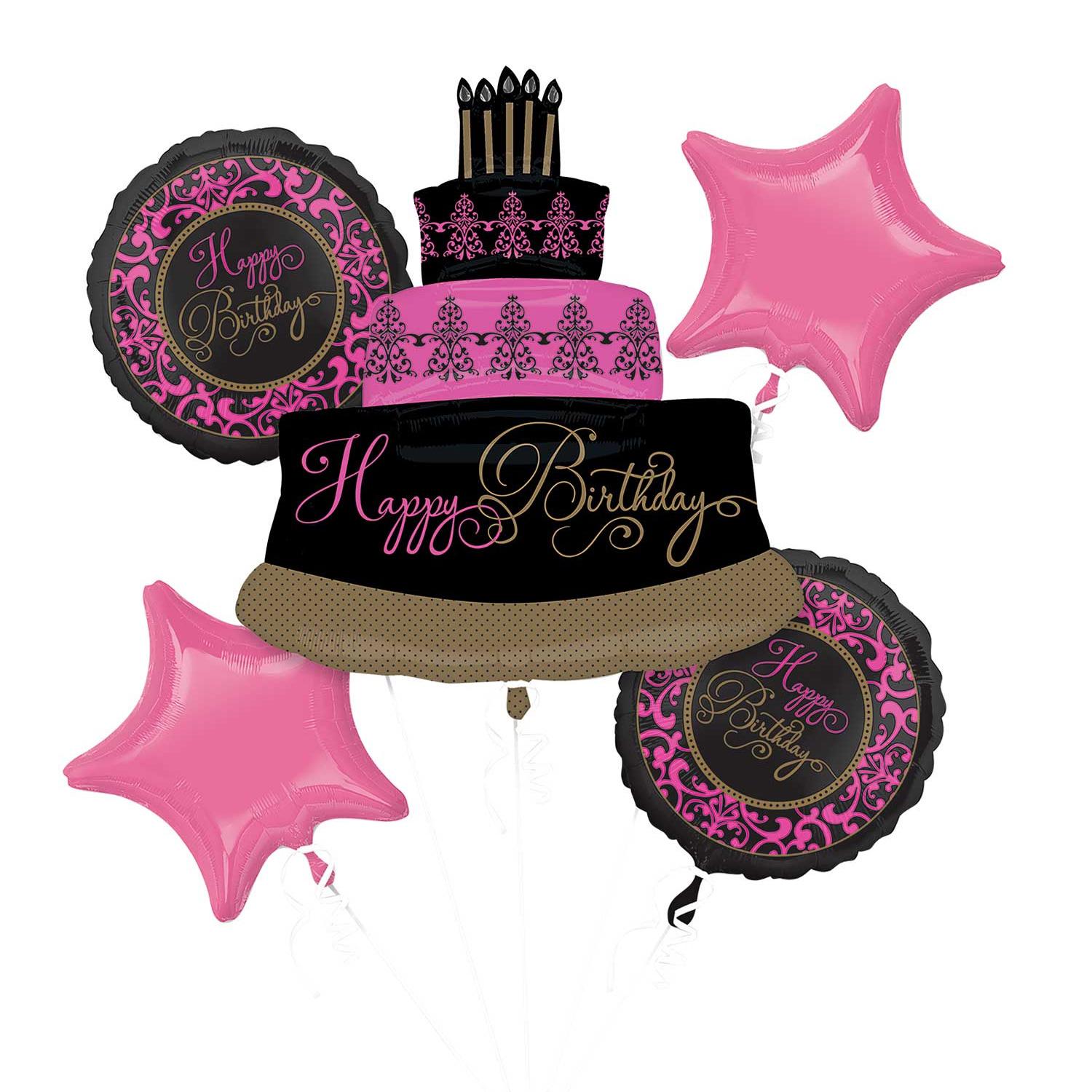 Fabulous Celebration Balloon Bouquet 5pcs Balloons & Streamers - Party Centre