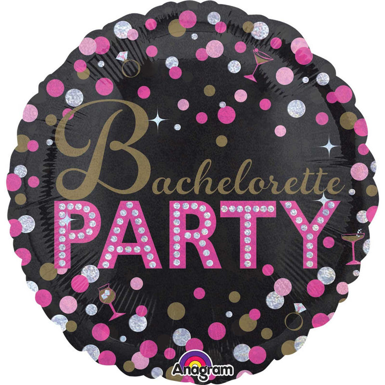 Bachelorette Sassy Party Holographic Balloon 18in Balloons & Streamers - Party Centre