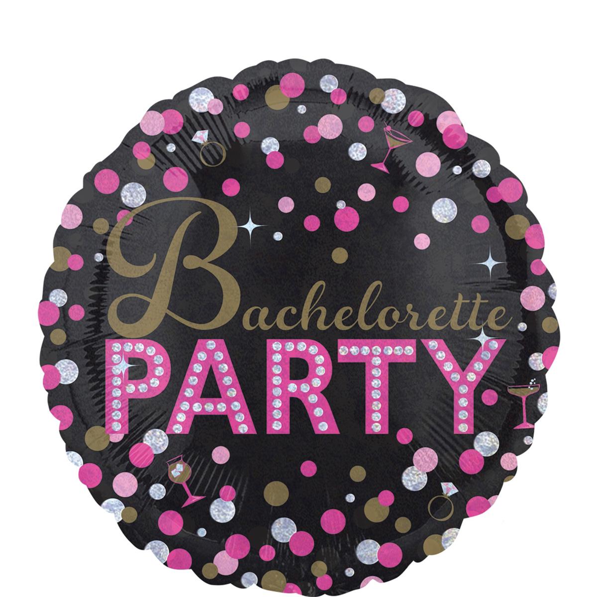 Bachelorette Sassy Party Jumbo Holographic Balloon 28in Balloons & Streamers - Party Centre