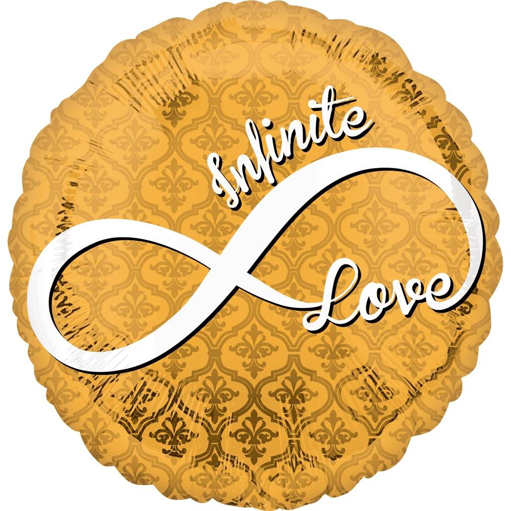 Infinite Love Foil Balloon 18in Balloons & Streamers - Party Centre