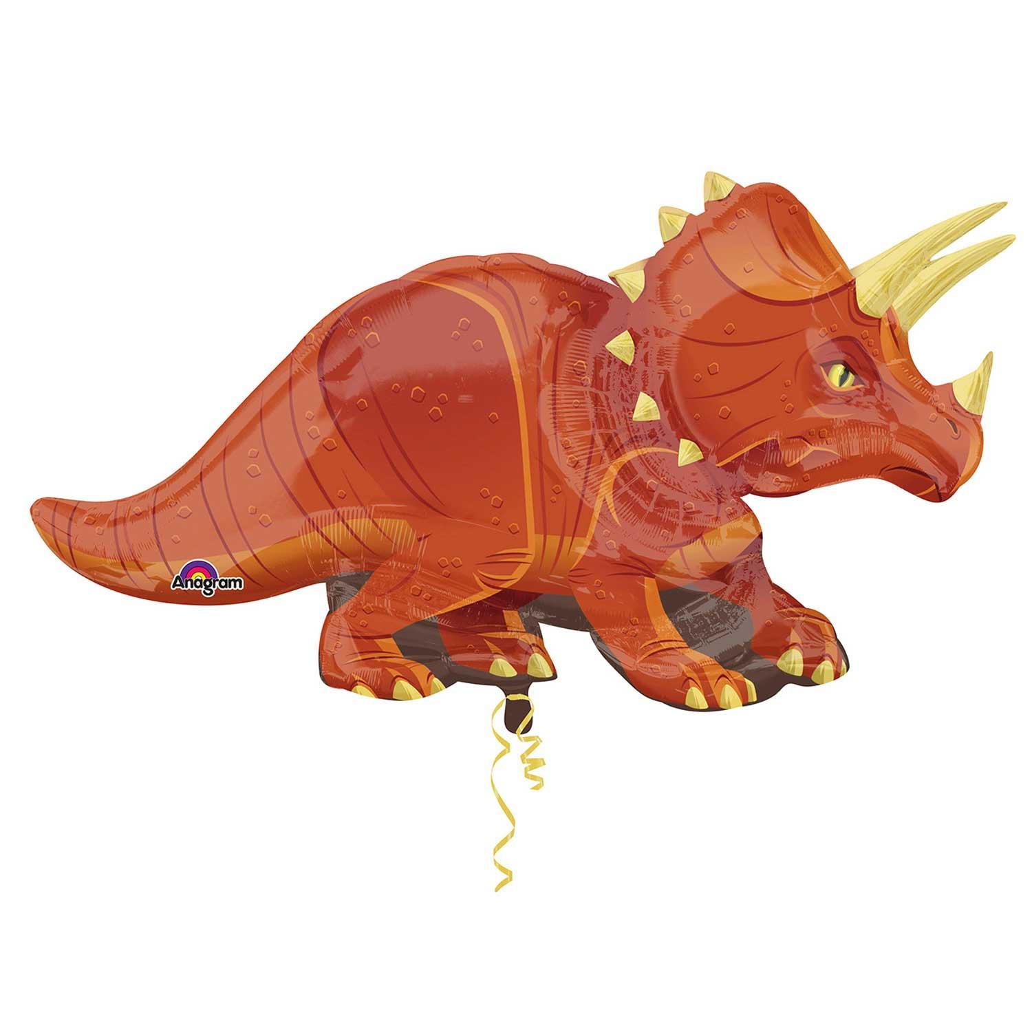 Triceratops SuperShape Foil Balloon 106x60cm Balloons & Streamers - Party Centre