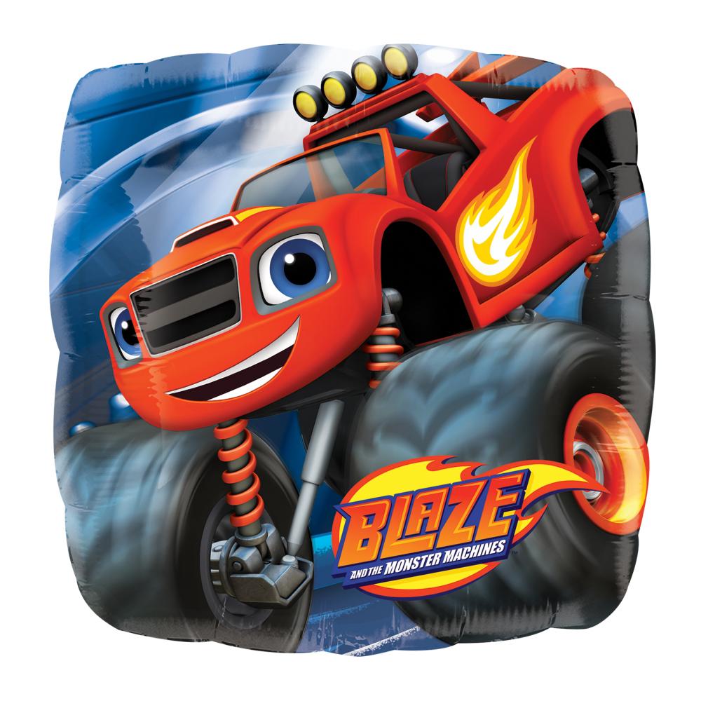 Blaze & the Monster Machines Square Foil Balloon 18in Balloons & Streamers - Party Centre