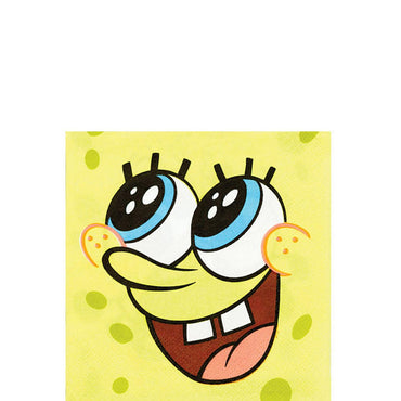 Spongebob Classic Beverage Tissues 16pcs Printed Tableware - Party Centre