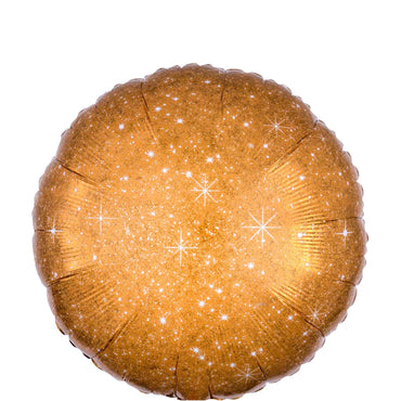 Faux Sparkle Gold Foil Balloon 43x43cm