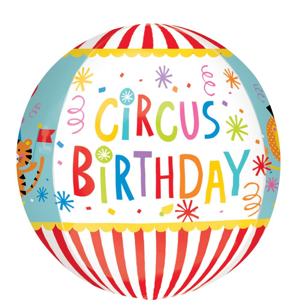 Circus Theme Birthday Orbz Balloon 38x40cm Balloons & Streamers - Party Centre