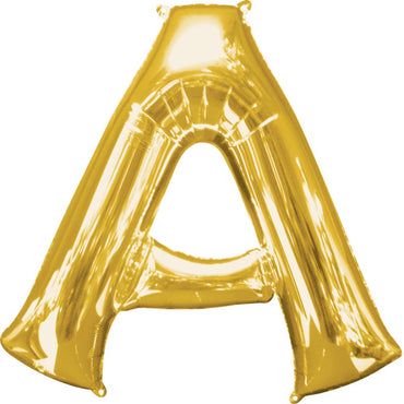 Gold Letter A SuperShape Balloon 93x86cm Balloons & Streamers - Party Centre