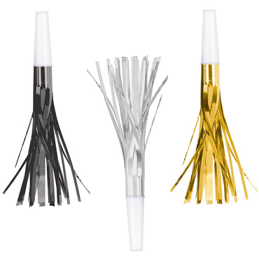 New Year's Foil Squawakers 7in, 8pcs Party Accessories - Party Centre