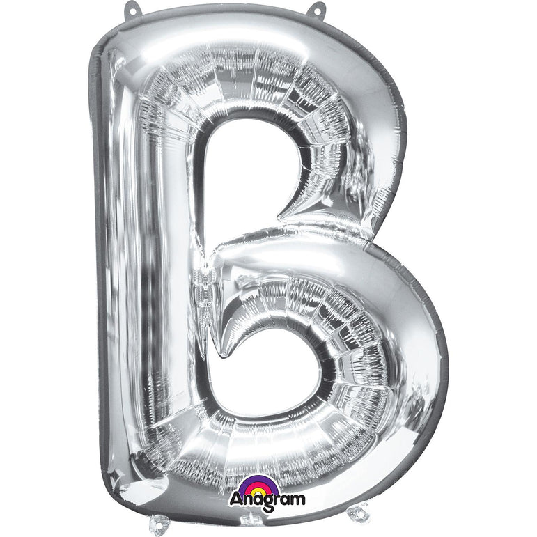 Silver Letter SuperShape Foil Balloons