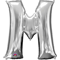 Silver Letter SuperShape Foil Balloons