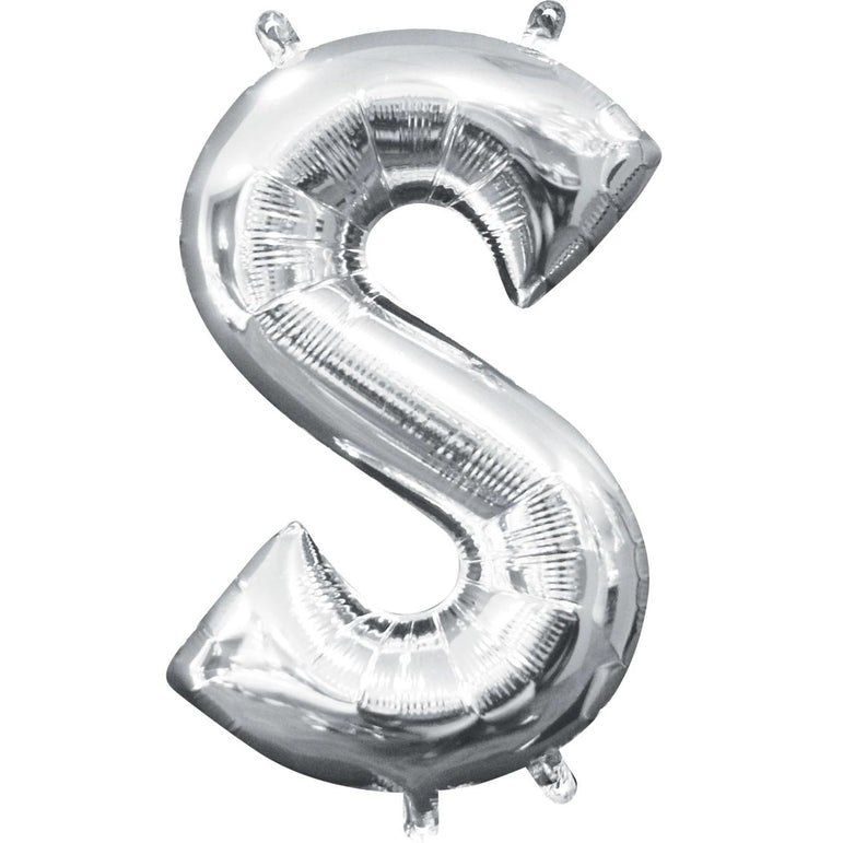 Silver Letter SuperShape Foil Balloons