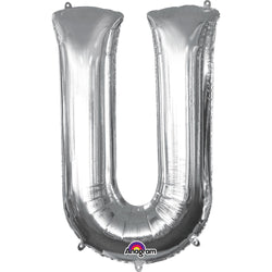 Silver Letter SuperShape Foil Balloons