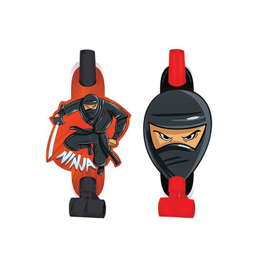 Ninja Noiseless Blowouts 8pcs Party Accessories - Party Centre