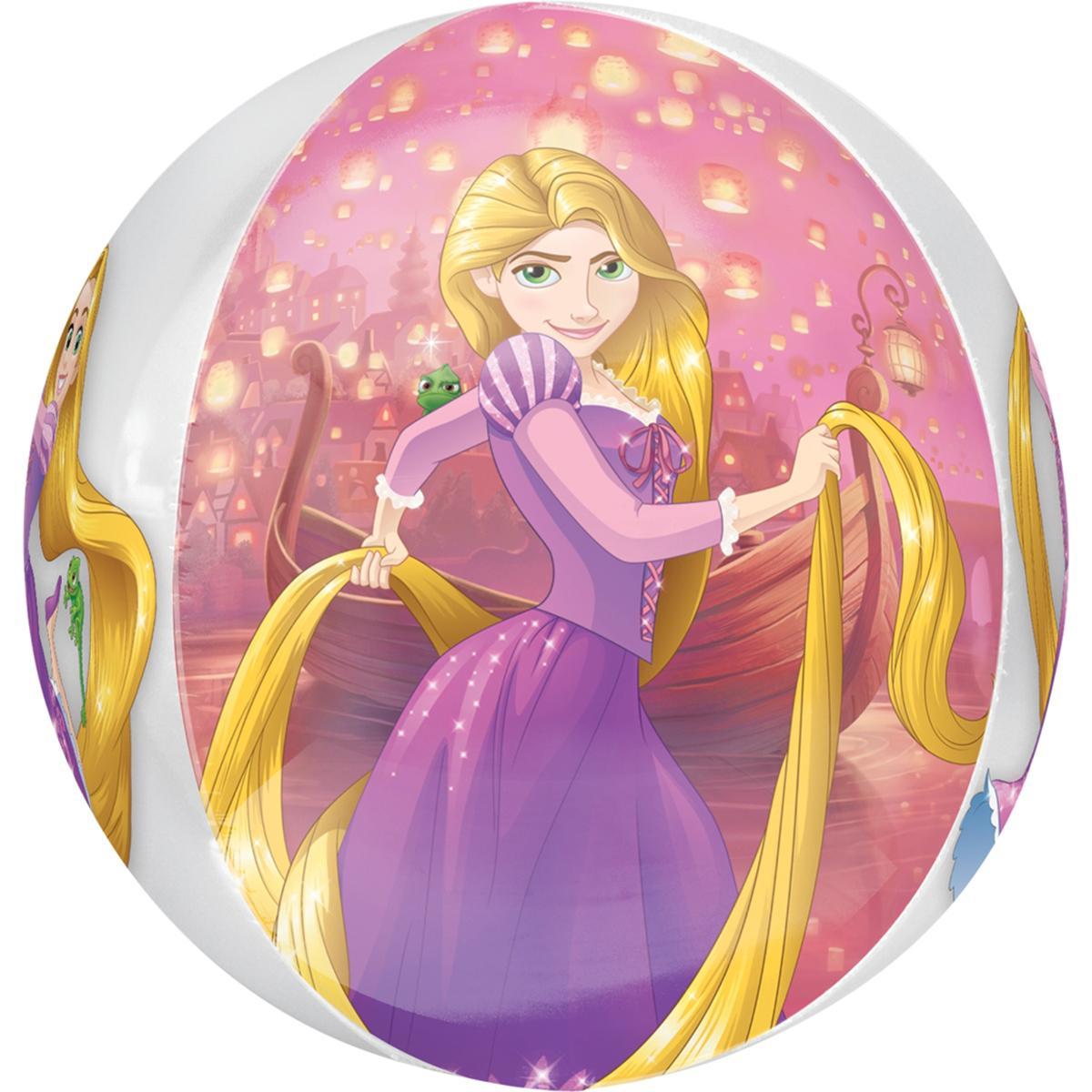 Rapunzel Clear Orbz Balloon 38x40cm Balloons & Streamers - Party Centre