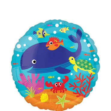 Under the Sea Foil Balloon 45cm Balloons & Streamers - Party Centre
