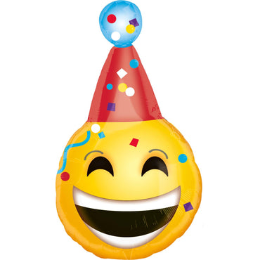 Birthday Emoticon Junior Shape Balloon 18in Balloons & Streamers - Party Centre