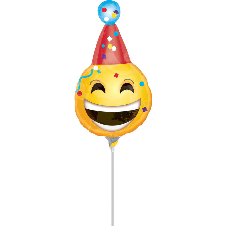 Birthday Emoticon Mini Shape Balloon Balloons & Streamers - Party Centre